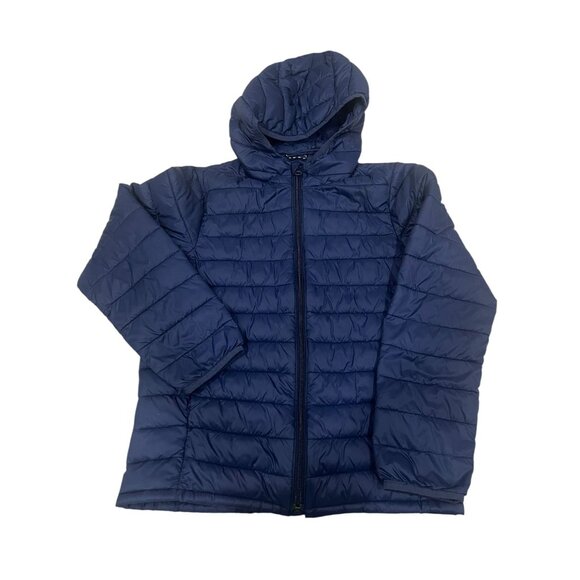 GAP Kids Primaloft Puffer Jacket Coat Upcycled Lightweight Size L Navy Unisex - Picture 4 of 4